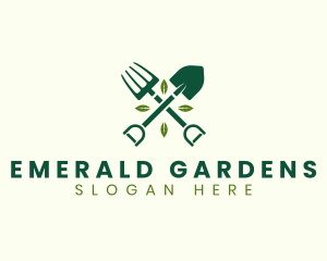 Nature Gardening Tools logo design