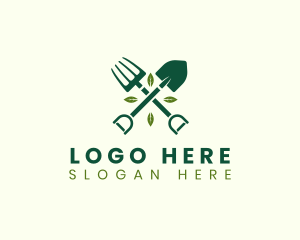 Farmer - Nature Gardening Tools logo design