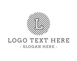 Letter - Circle Striped Generic Business logo design