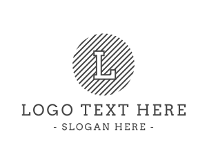 Serif - Circle Striped Generic Business logo design