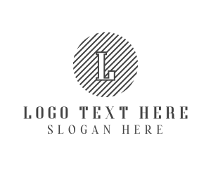 Circle Striped Generic Business logo design