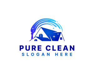 Housekeeping Mop Clean logo design