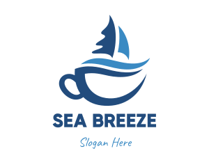 Blue Ship Cup logo design