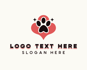 Pet Grooming - Paw Pet Veterinarian logo design