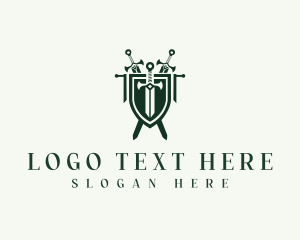 Corporate - Shield Sword Insignia logo design