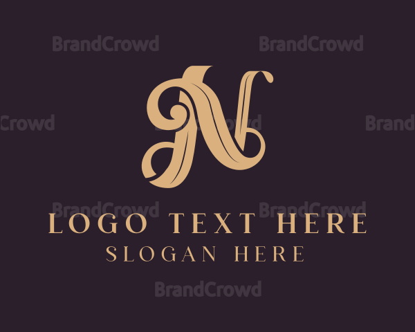 Jewelry Artisan Letter N Logo