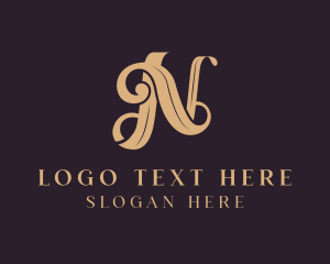 Beautician - Jewelry Artisan Letter N logo design