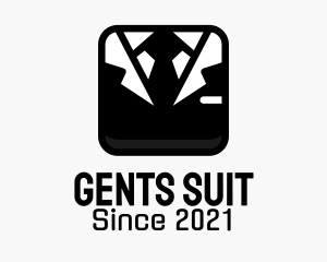 Men Suit Application Icon  logo design