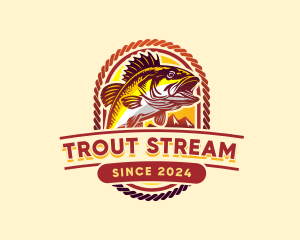 Trout - Fish Seafood Fishing logo design