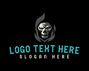 Dark Angry Skull Logo