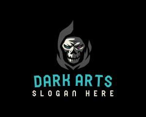 Dark Angry Skull logo design