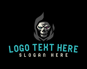 Gaming - Dark Angry Skull logo design