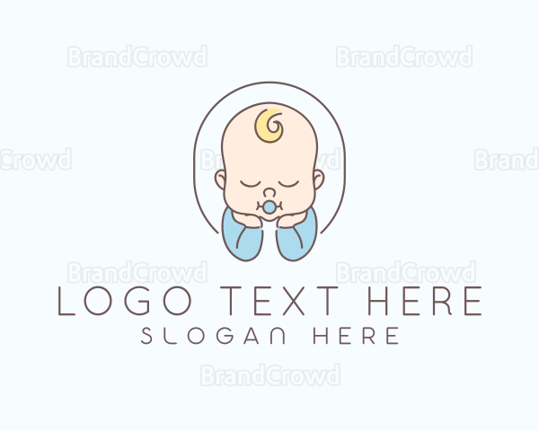 Cute Infant Baby Logo