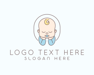 Bib - Cute Infant Baby logo design