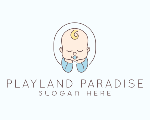 Childhood - Cute Infant Baby logo design