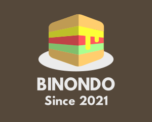 Sandwich - 3D Burger Sandwich logo design