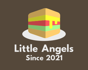 Restaurant - 3D Burger Sandwich logo design