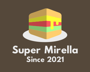 Canteen - 3D Burger Sandwich logo design