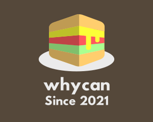 Take Out - 3D Burger Sandwich logo design