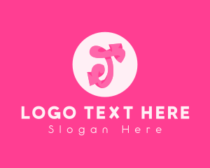 Curly - Pink Funky Sweet Fashion logo design