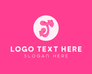 Cursive - Pink Funky Sweet Fashion logo design