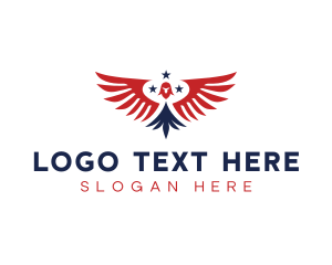 America - Bird Wings America logo design