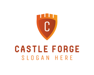 Castle Shield Defense logo design