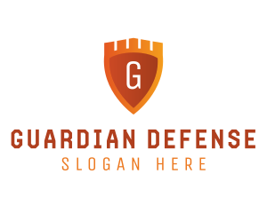 Castle Shield Defense logo design