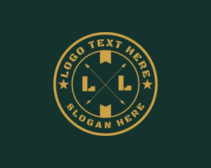 Military Base - Army Military Badge logo design