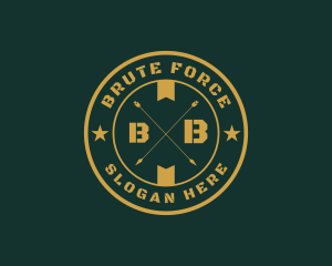 Army Military Badge logo design