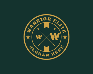 Army Military Badge logo design