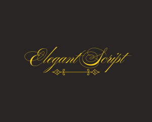 Royal Elegant Script logo design