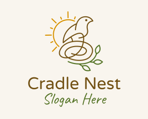 Sun Bird Nest  logo design