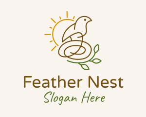 Sun Bird Nest  logo design