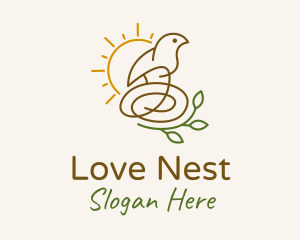 Sun Bird Nest  logo design