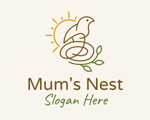 Sun Bird Nest  logo design