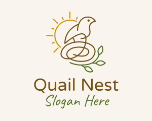 Sun Bird Nest  logo design