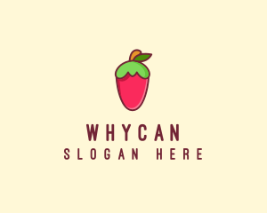 Snack - Strawberry Fruit Flavor logo design