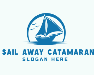 Ocean Boat Sailing logo design