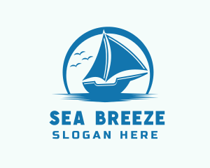 Ocean Boat Sailing logo design