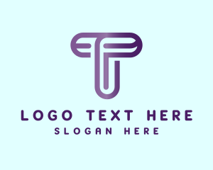 Financial - Modern Tech Firm Letter T logo design