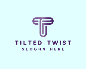 Modern Tech Firm Letter T logo design