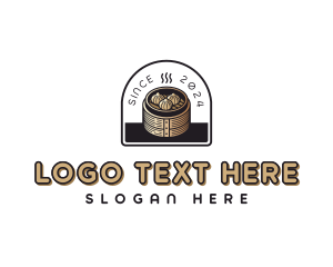 Steamed Bun - Chinese Dumplings Steamer logo design