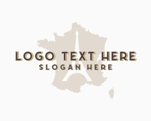 Landmark - Eiffel Tower France logo design