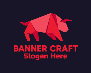 Red Bull Origami logo design