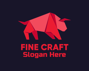 Red Bull Origami logo design