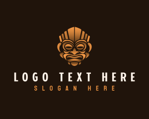 Relic - Polynesian Tribal Mask logo design