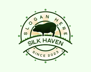 Pig Swine Farm Logo