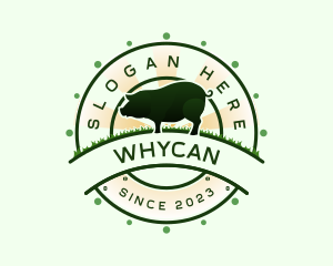 Pig Swine Farm Logo