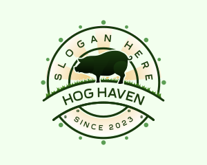 Hog - Pig Swine Farm logo design